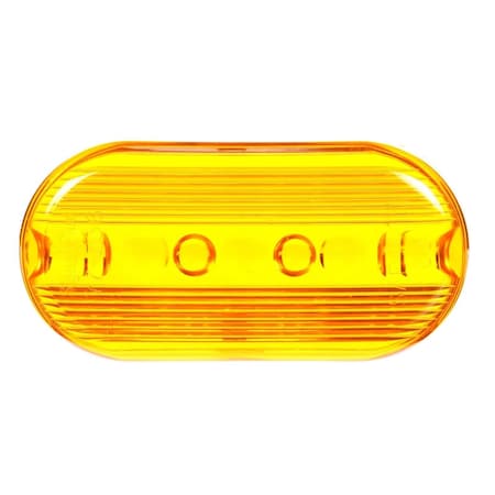Truck-Lite Signal-Stat, Oval, Yellow, Acrylic, Replacement Lens For M/C Lights 1258, 1259A, 1262 9093A-3
